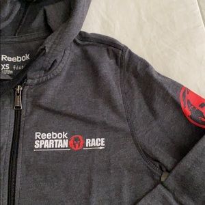 Rare Reebok Spartan Hooded Sweatshirt